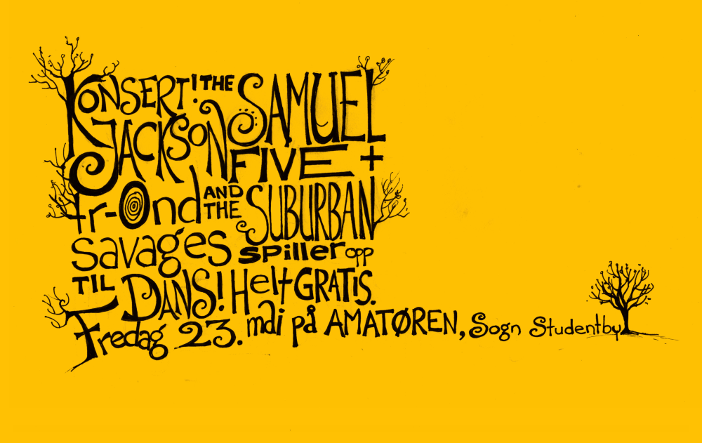 Samuel Jackson Five,&nbsp;konsertplakat