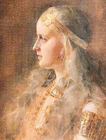 Gunnlod malt av Anders Zorn. 